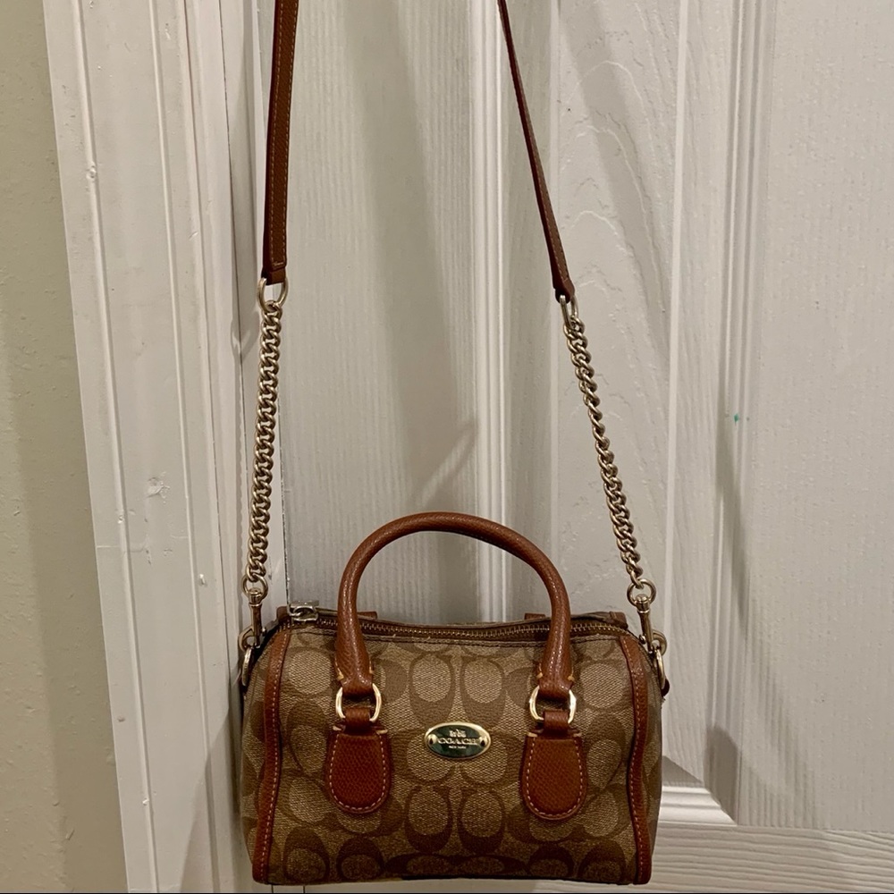 Coach leather crossbody purse